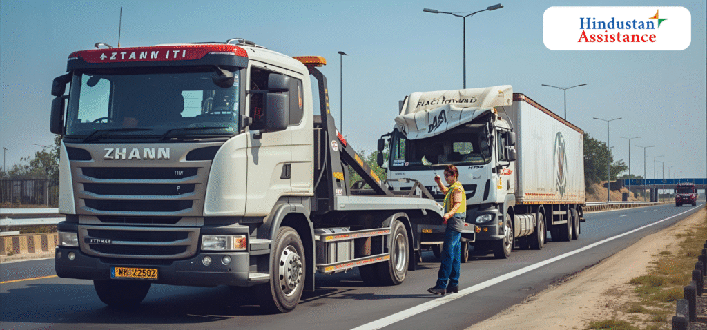 Breakdown towing for trucks
