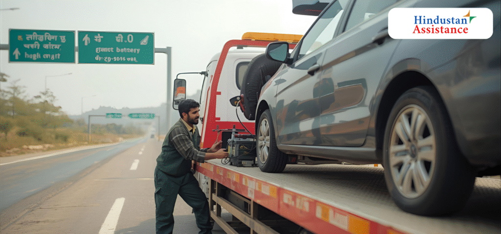 Dead battery towing service in Gujarat