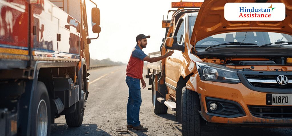 Fast towing service