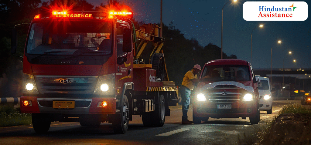 Immediate breakdown towing service