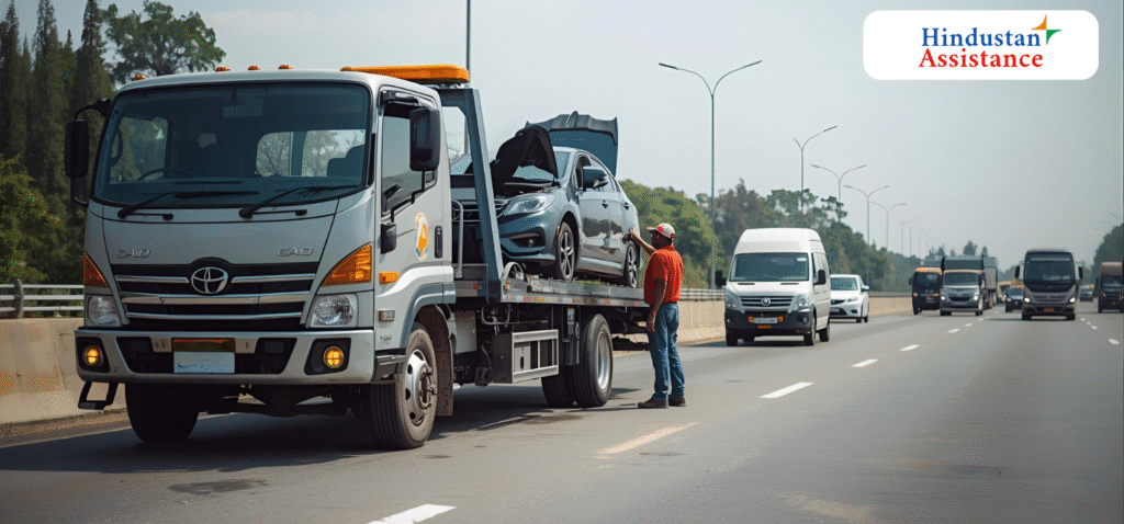 Towing for highway breakdown