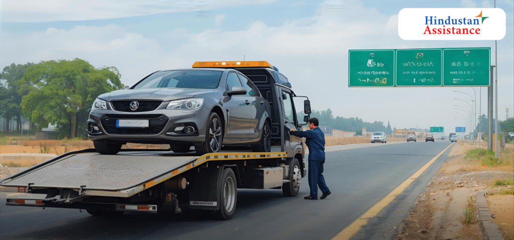Towing for stalled car in Gujarat